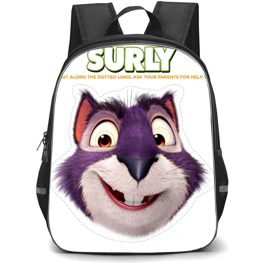 The Nut Job Surly Backpack StudentPack - Surly Smiling Avatar On White Background
