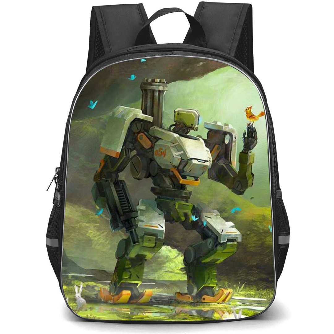 Overwatch Bastion Backpack StudentPack - Bastion Standing Side Portrait