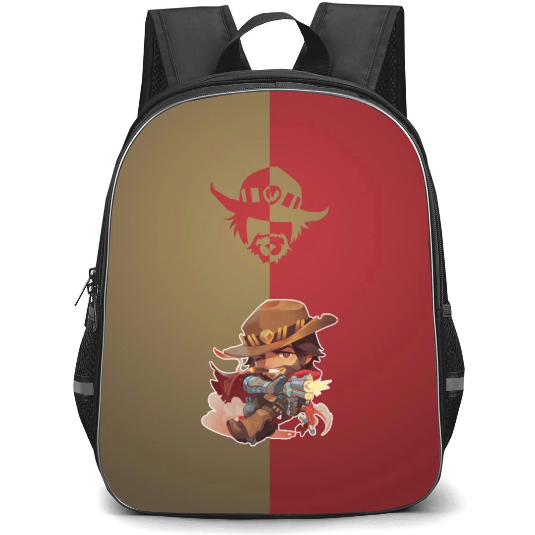 Overwatch Cassidy Backpack StudentPack - Cassidy Chibi Art Sticker
