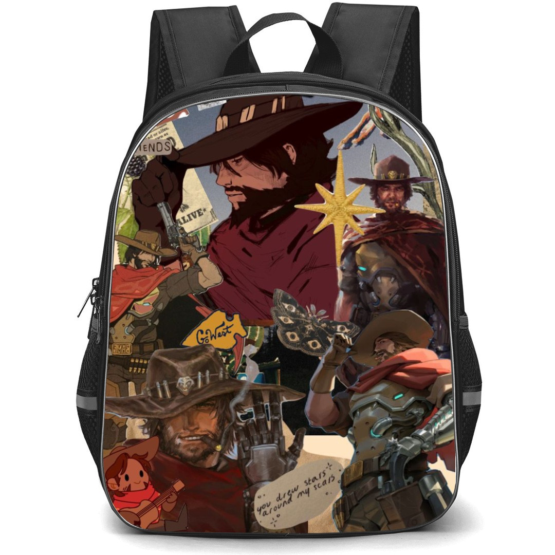 Overwatch Cassidy Backpack StudentPack - Cassidy Collage