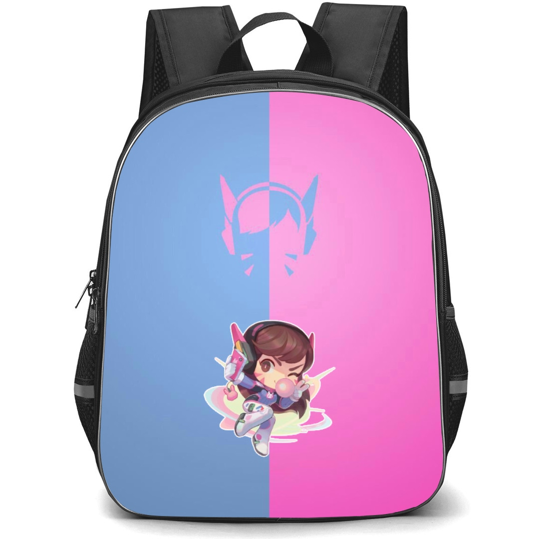 Overwatch DVa Backpack StudentPack - DVa Chibi Art Sticker