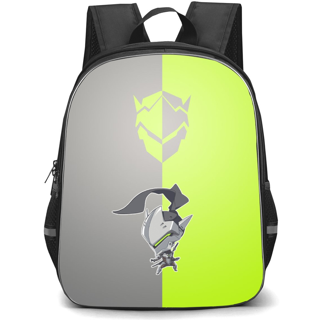 Overwatch Genji Backpack StudentPack - Genji Chibi Art Sticker