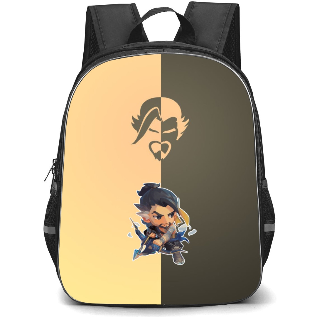Overwatch Hanzo Backpack StudentPack - Hanzo Chibi Art Sticker