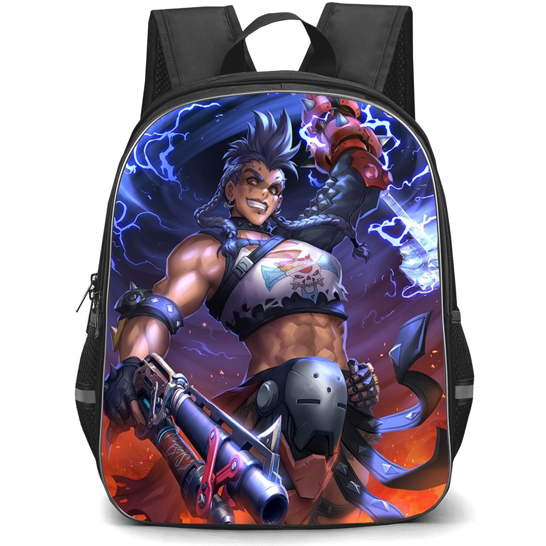 Overwatch Junker Queen Backpack StudentPack - Junker Queen Attack Mode Side Portrait