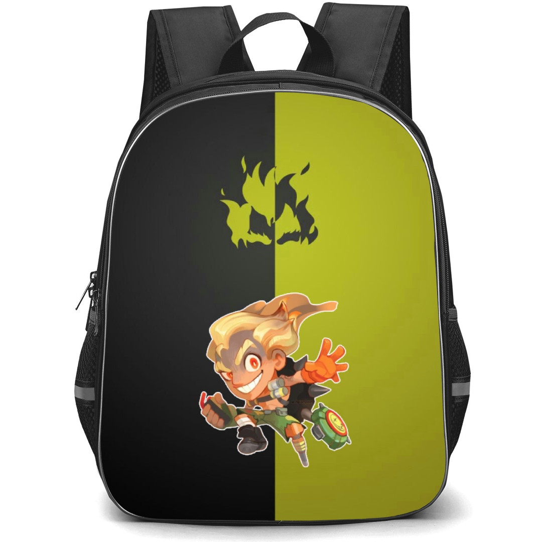 Overwatch Junkrat Backpack StudentPack - Junkrat Chibi Art Sticker
