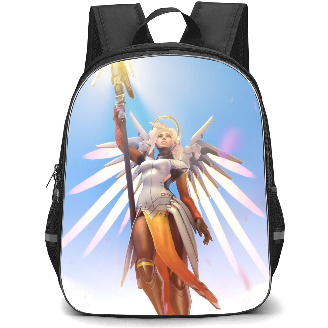 Overwatch Mercy Backpack StudentPack - Mercy Flying Illustration