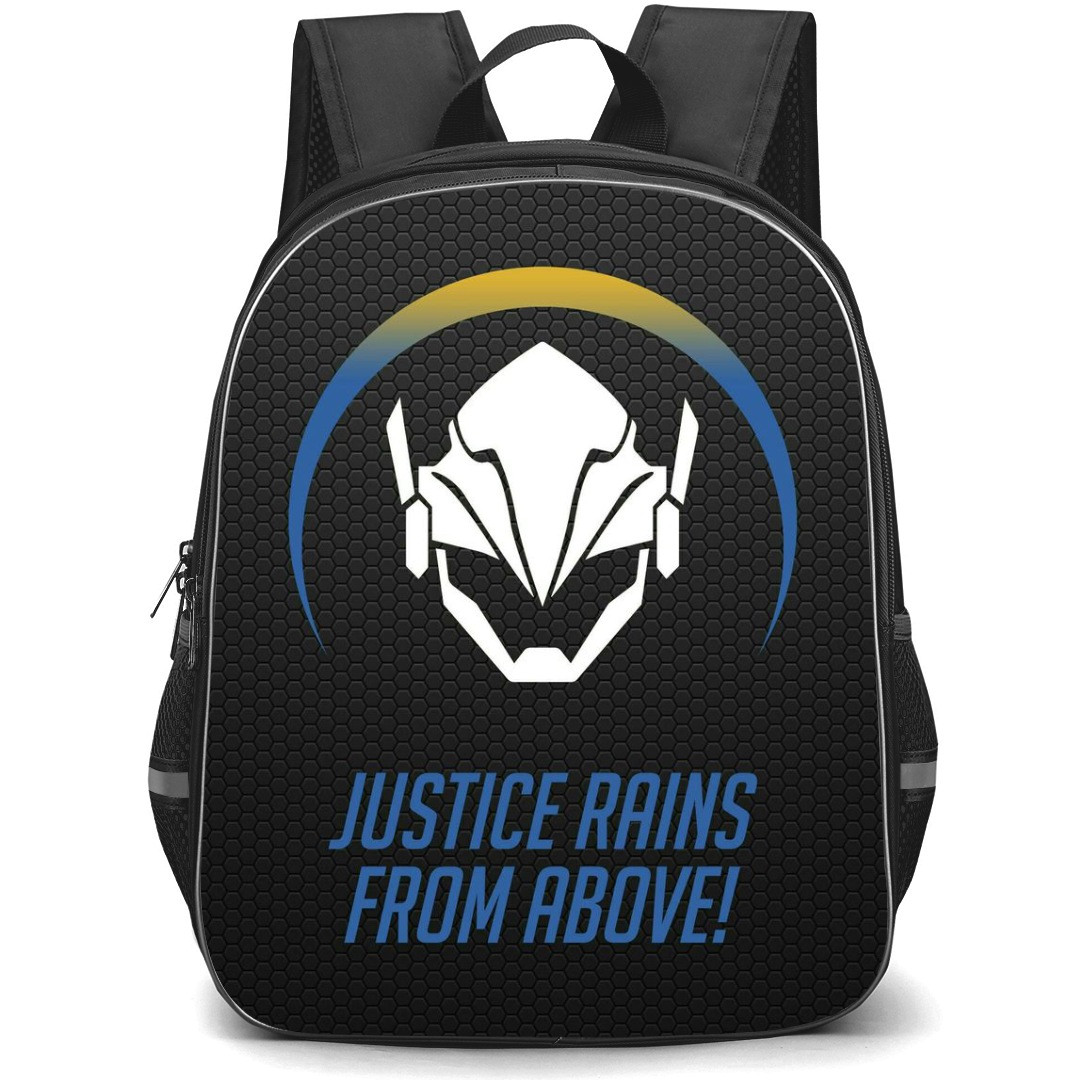 Overwatch Pharah Backpack StudentPack - Pharah Sympol On Black Background