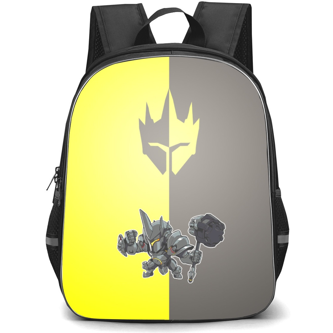 Overwatch Reinhardt Backpack StudentPack - Reinhardt Chibi Art Sticker