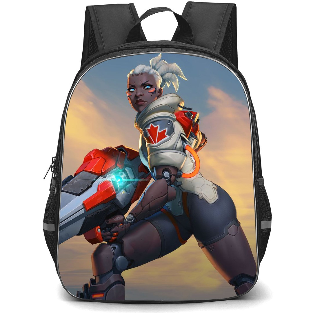 Overwatch Sojourn Backpack StudentPack - Sojourn Attack Mode Side Portrait