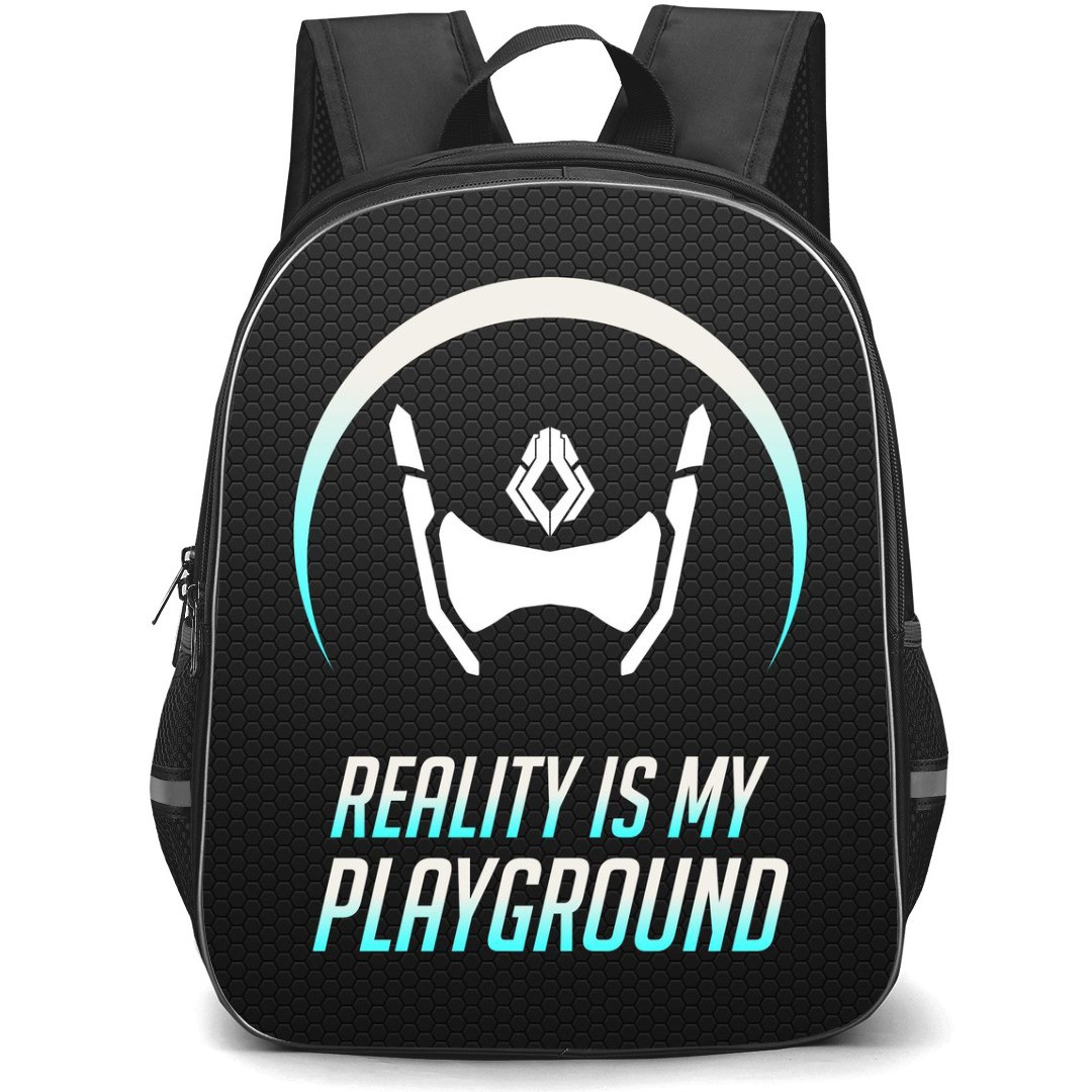 Overwatch Symmetra Backpack StudentPack - Symmetra Sympol On Black Background