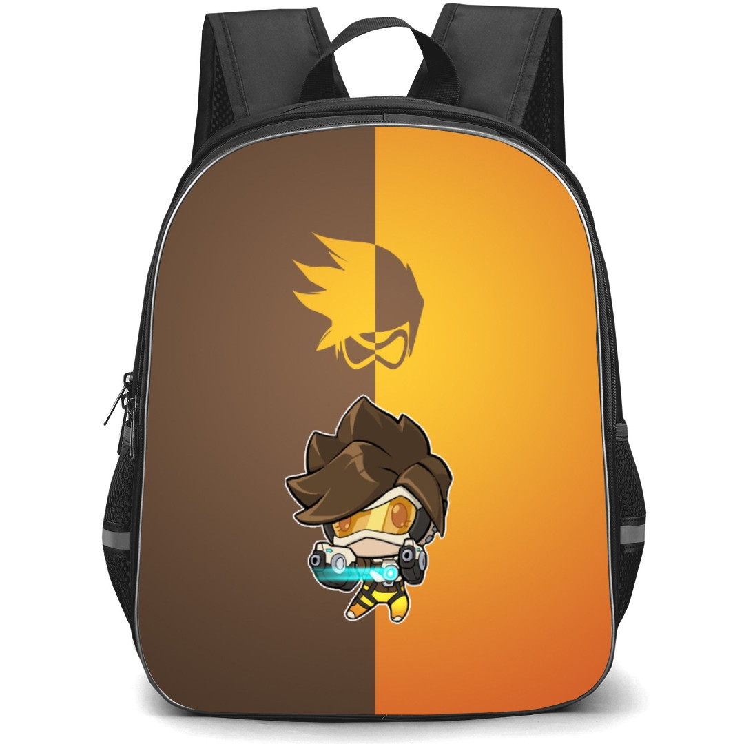 Overwatch Tracer Backpack StudentPack - Tracer Chibi Art Sticker