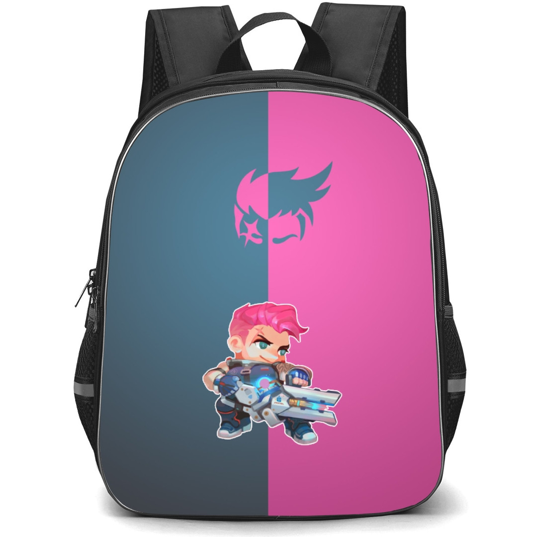 Overwatch Zarya Backpack StudentPack - Zarya Chibi Art Sticker