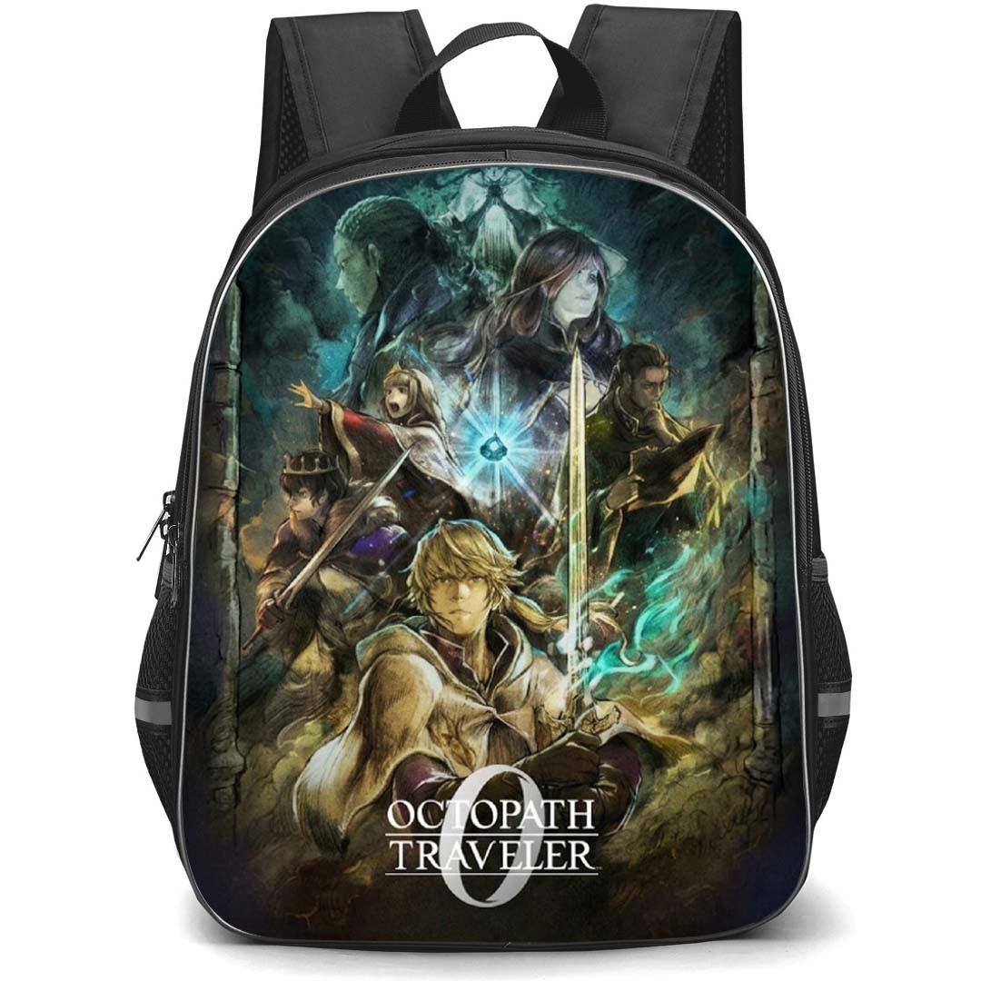 Octopath Traveler Backpack School Bag StudentPack - Octopath Traveler 0 Series Poster