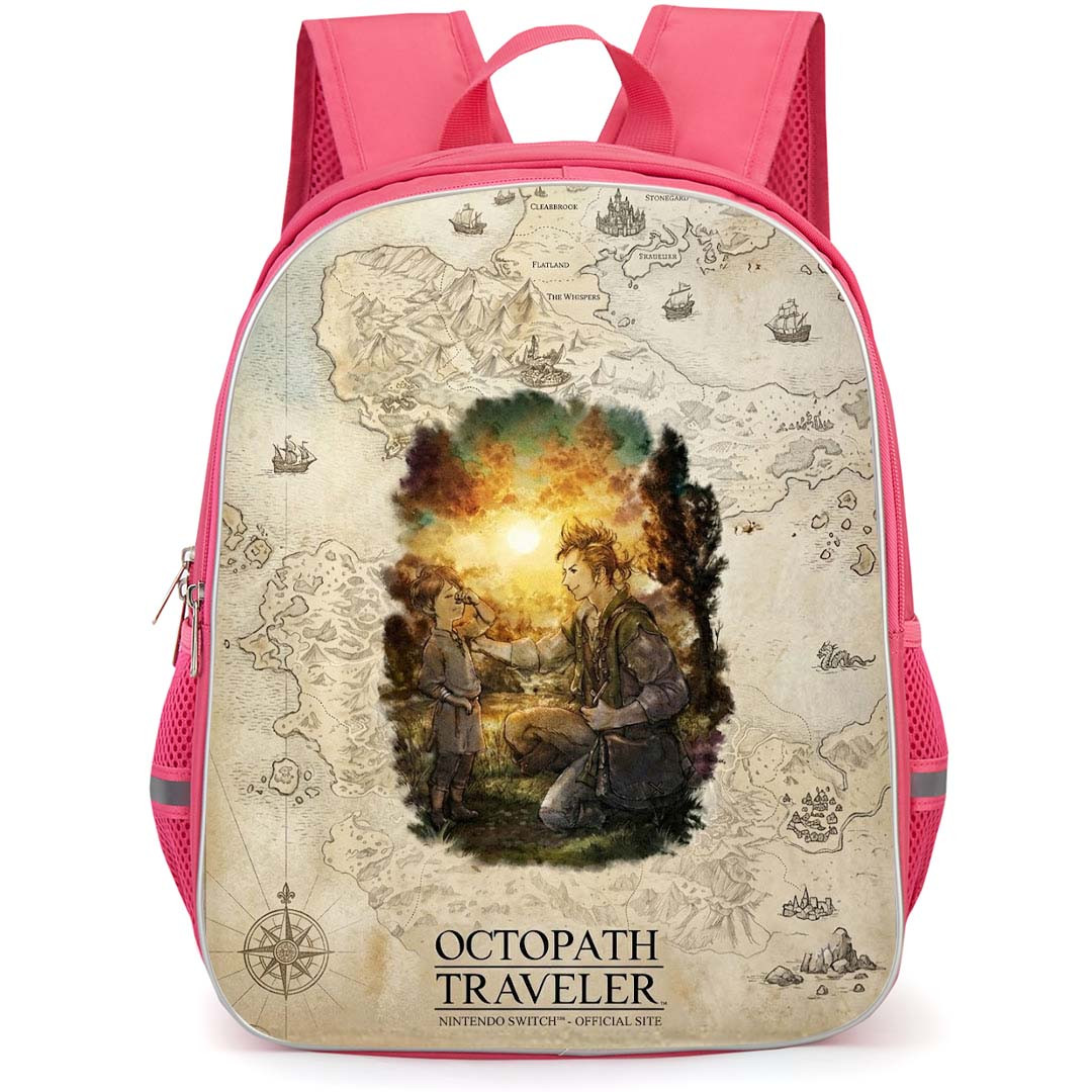 Octopath Traveler Backpack School Bag StudentPack - Octopath Traveler Nintendo Official Poster