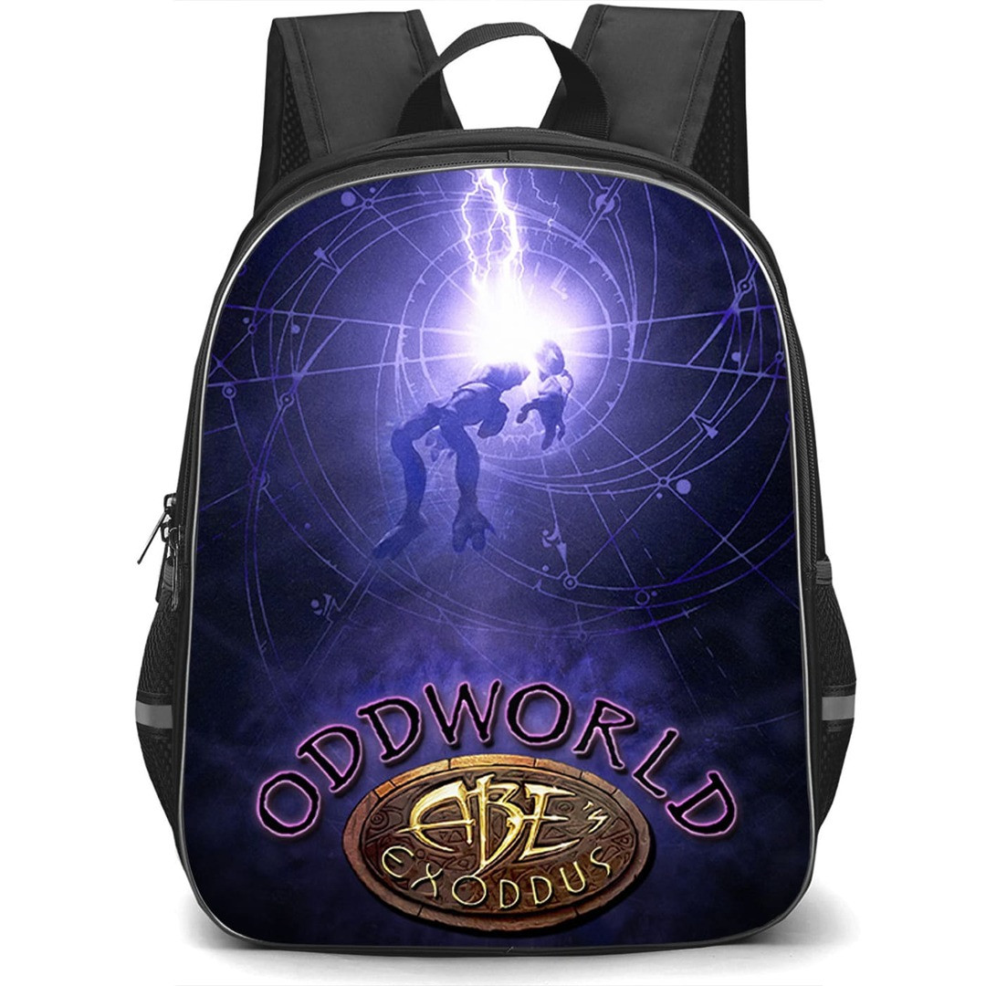 Oddworld Backpack School Bag StudentPack - Oddworld Abes Oddus Lightning Poster