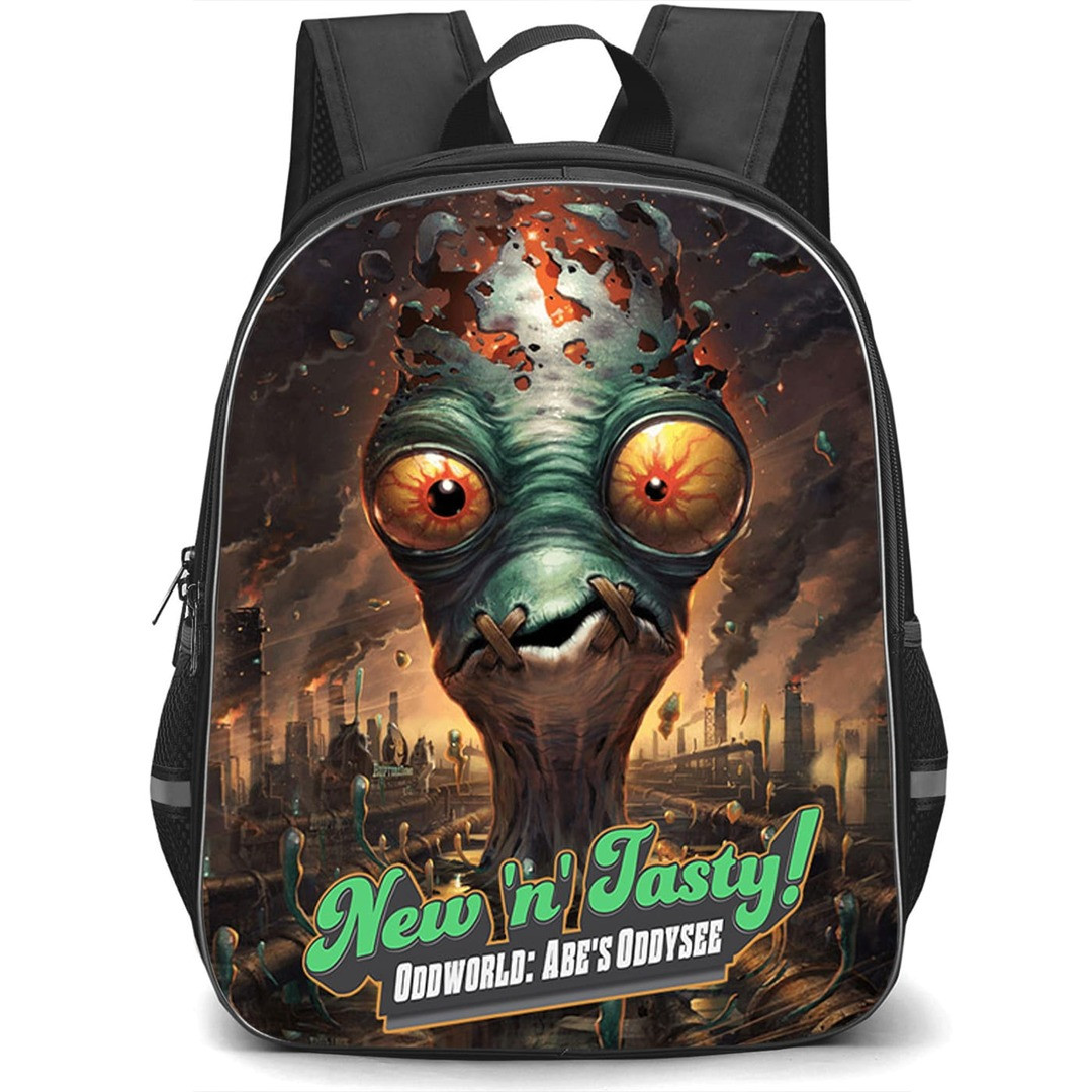 Oddworld Backpack School Bag StudentPack - Oddworld New N Tasty Cover Art Poster