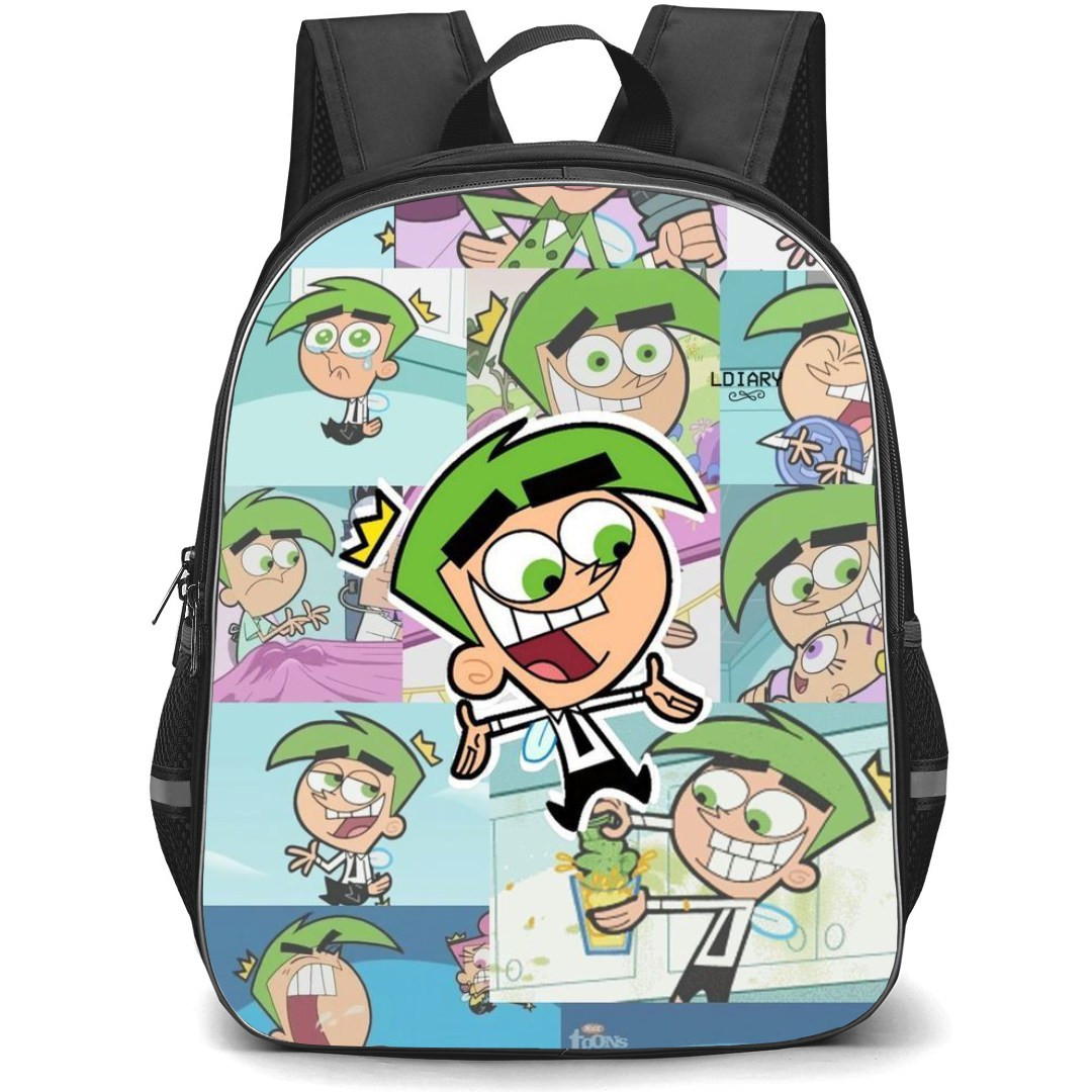 The Fairly Oddparents a New Wish Backpack StudentPack - Cosmo Avatar Collage Cartoon Art