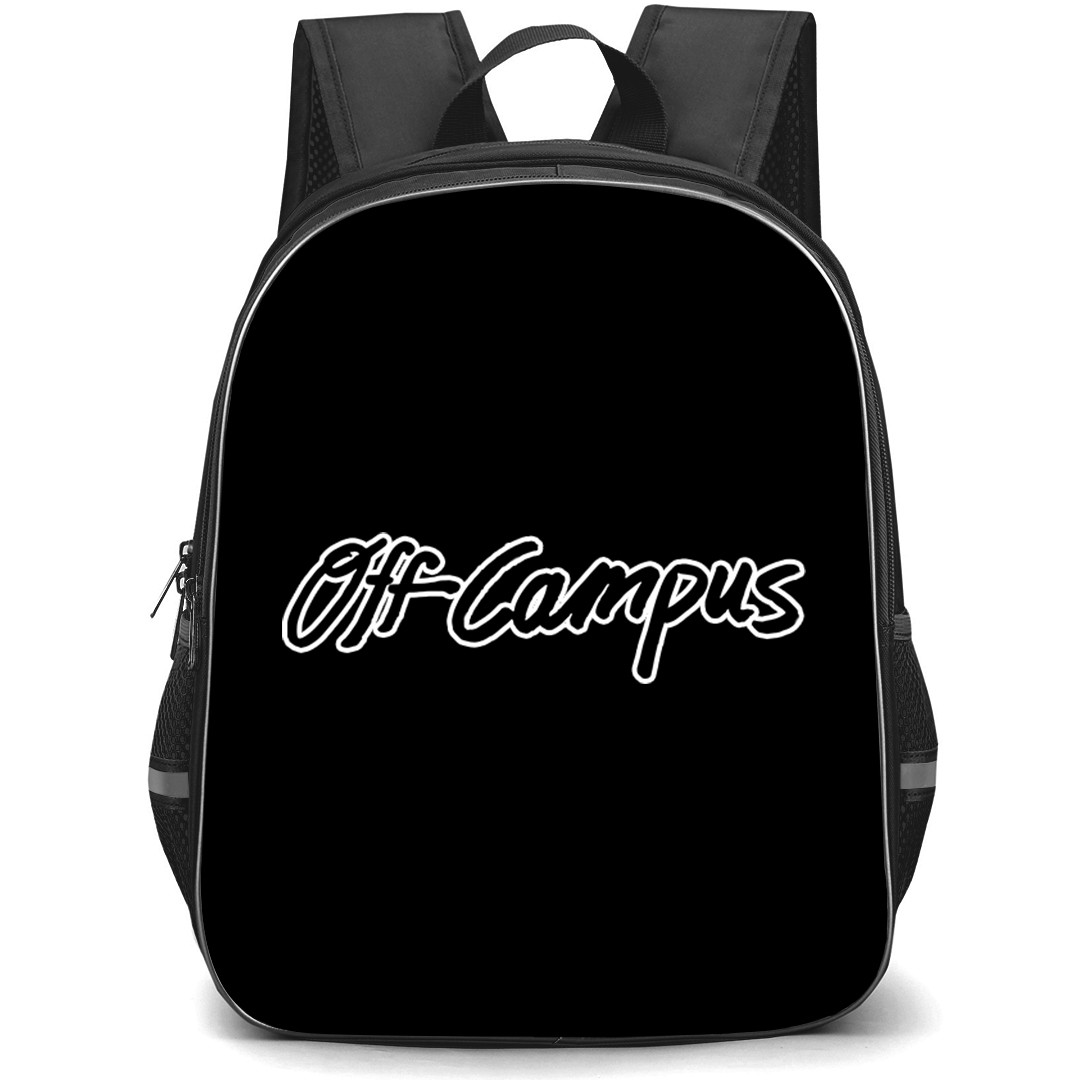 Off Campus Backpack School Bag StudentPack - Off Campus Black Text Logo Sticker