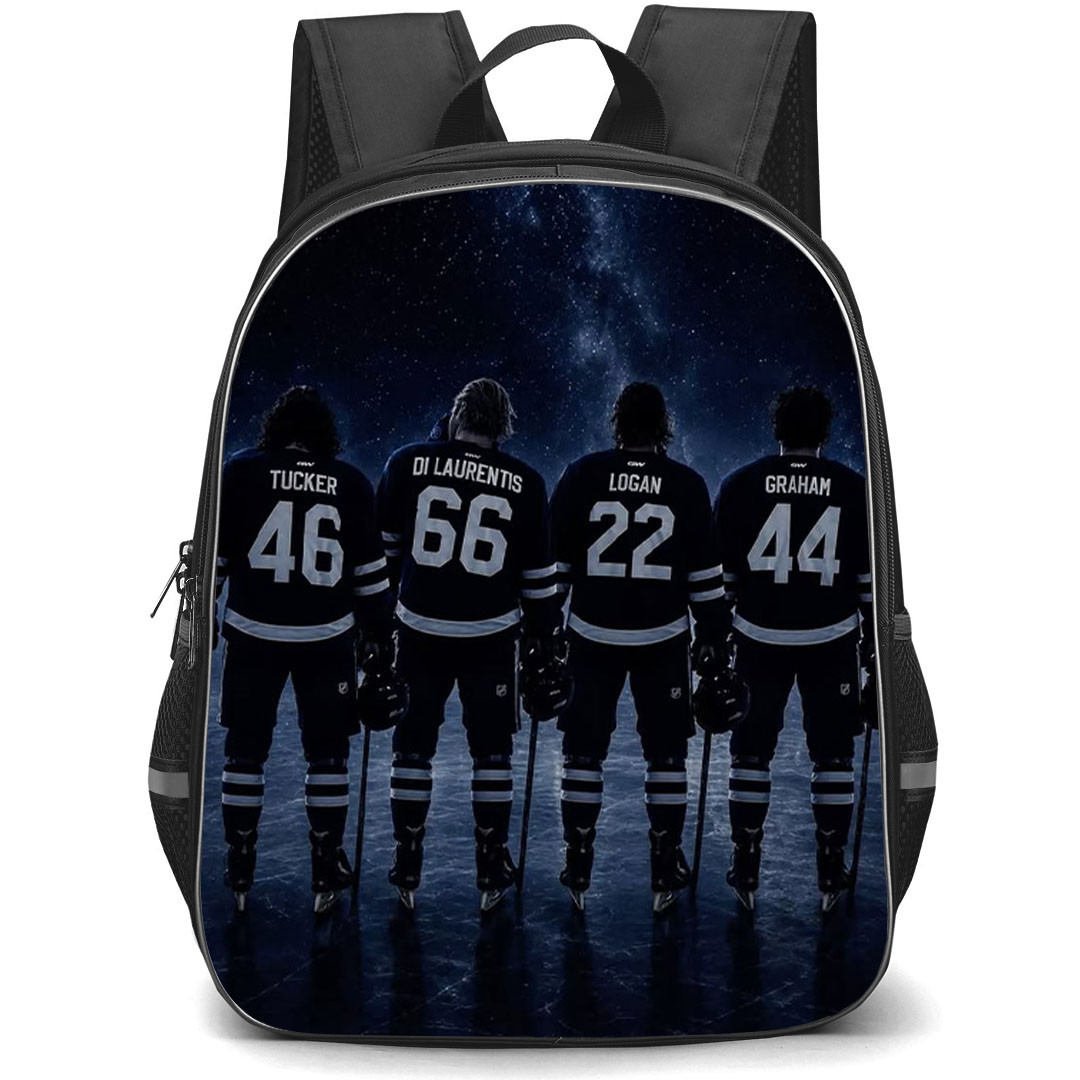 Off Campus Backpack School Bag StudentPack - Off Campus Briar Hawks Team Under The Stars Poster