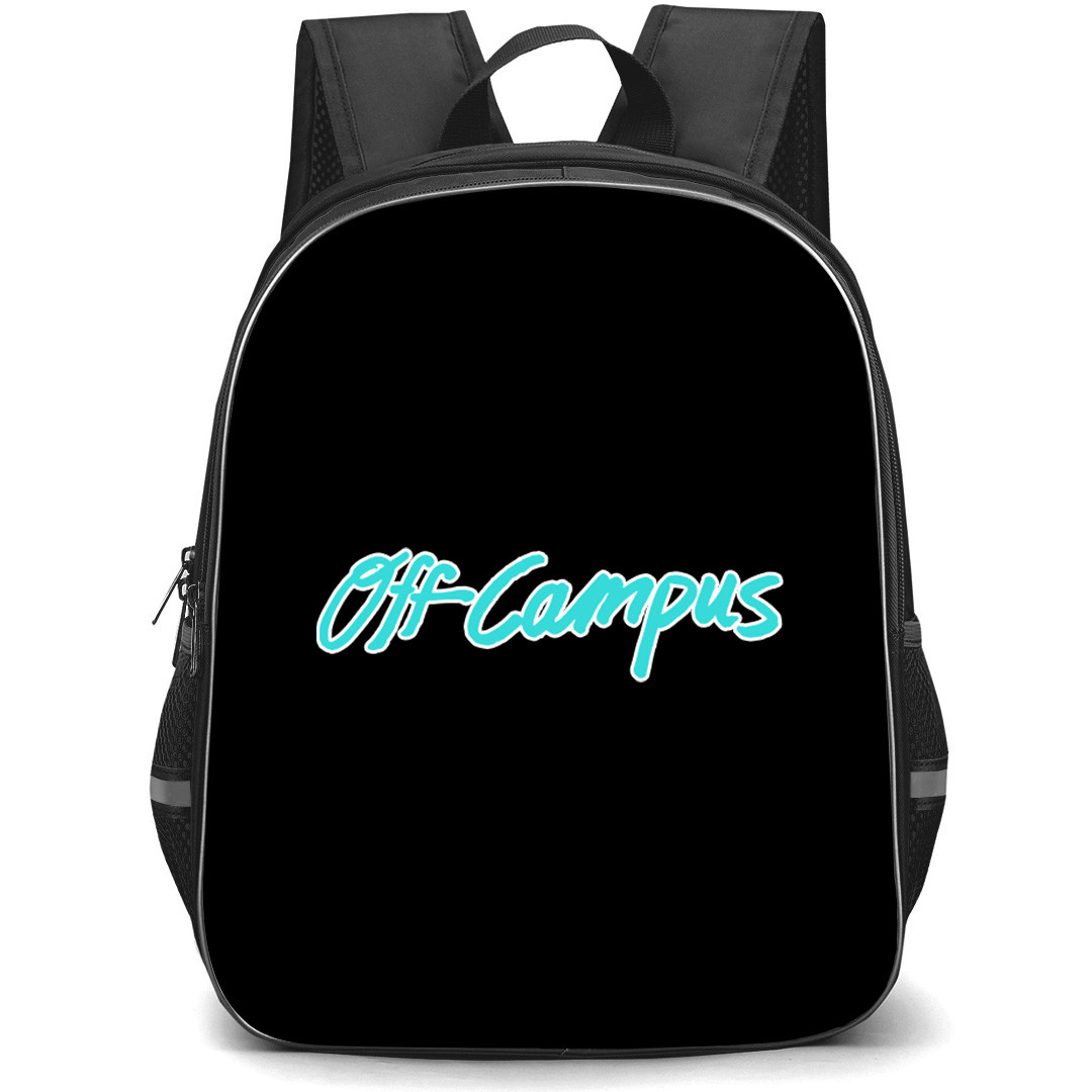 Off Campus Backpack School Bag StudentPack - Off Campus Cyan Logo Text Sticker