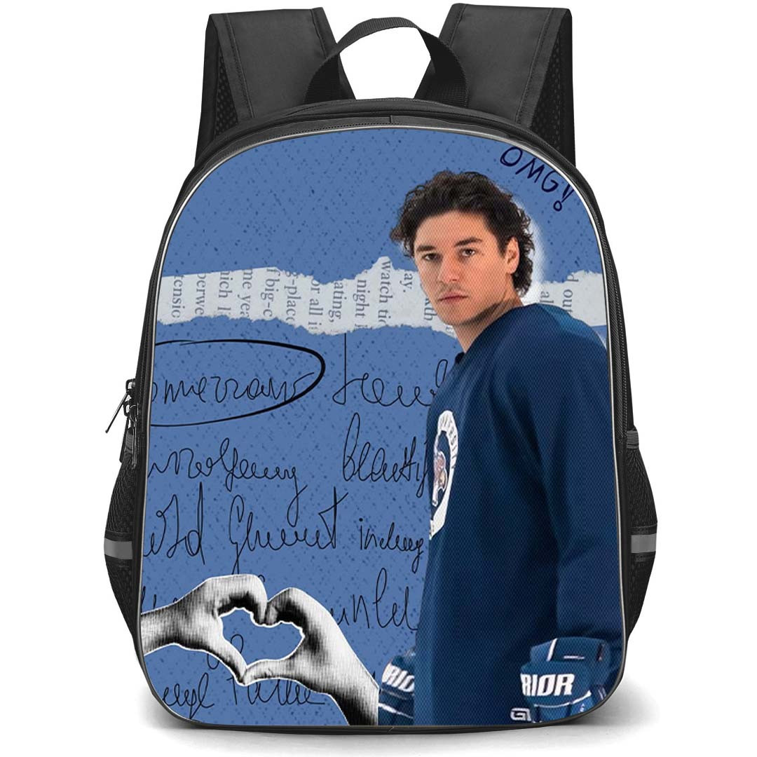 Off Campus Garrett Graham Backpack School Bag StudentPack - Garrett Graham Heart Hands Blue Aesthetic Poster