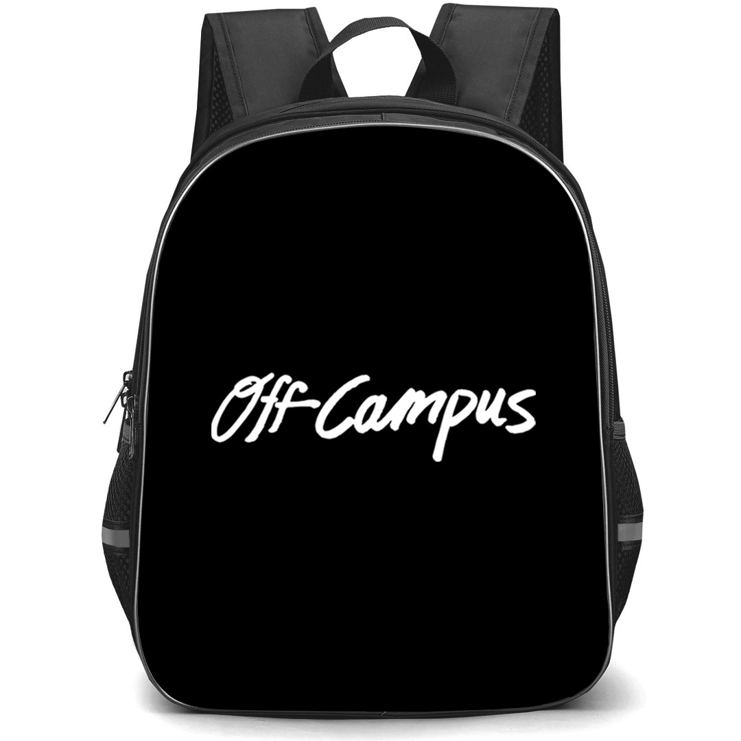 Off Campus Backpack School Bag StudentPack - Off Campus Text Logo Sticker