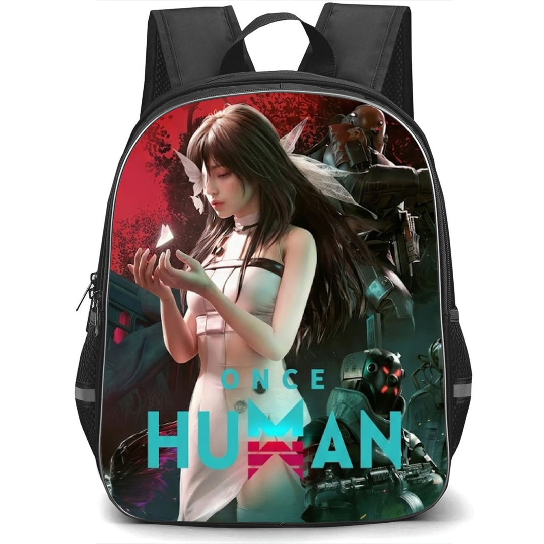 Once Human Backpack School Bag StudentPack - Once Human Butterfly Girl Poster