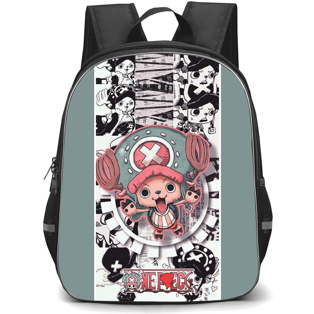 One Piece Chopper Backpack StudentPack - Chopper Comics Collage