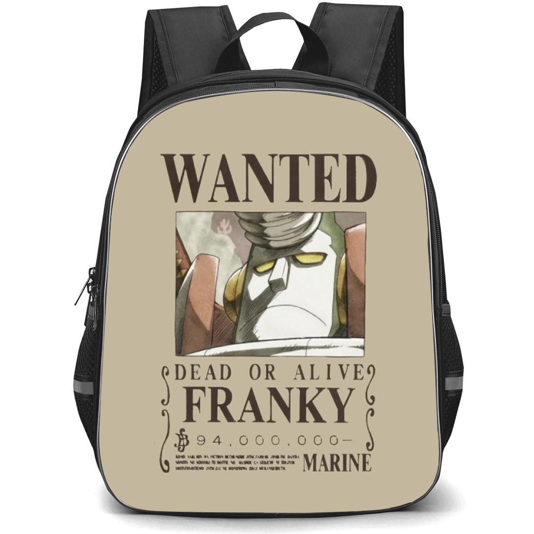 One Piece Frank Backpack StudentPack - Frank Wanted Bounty Poster