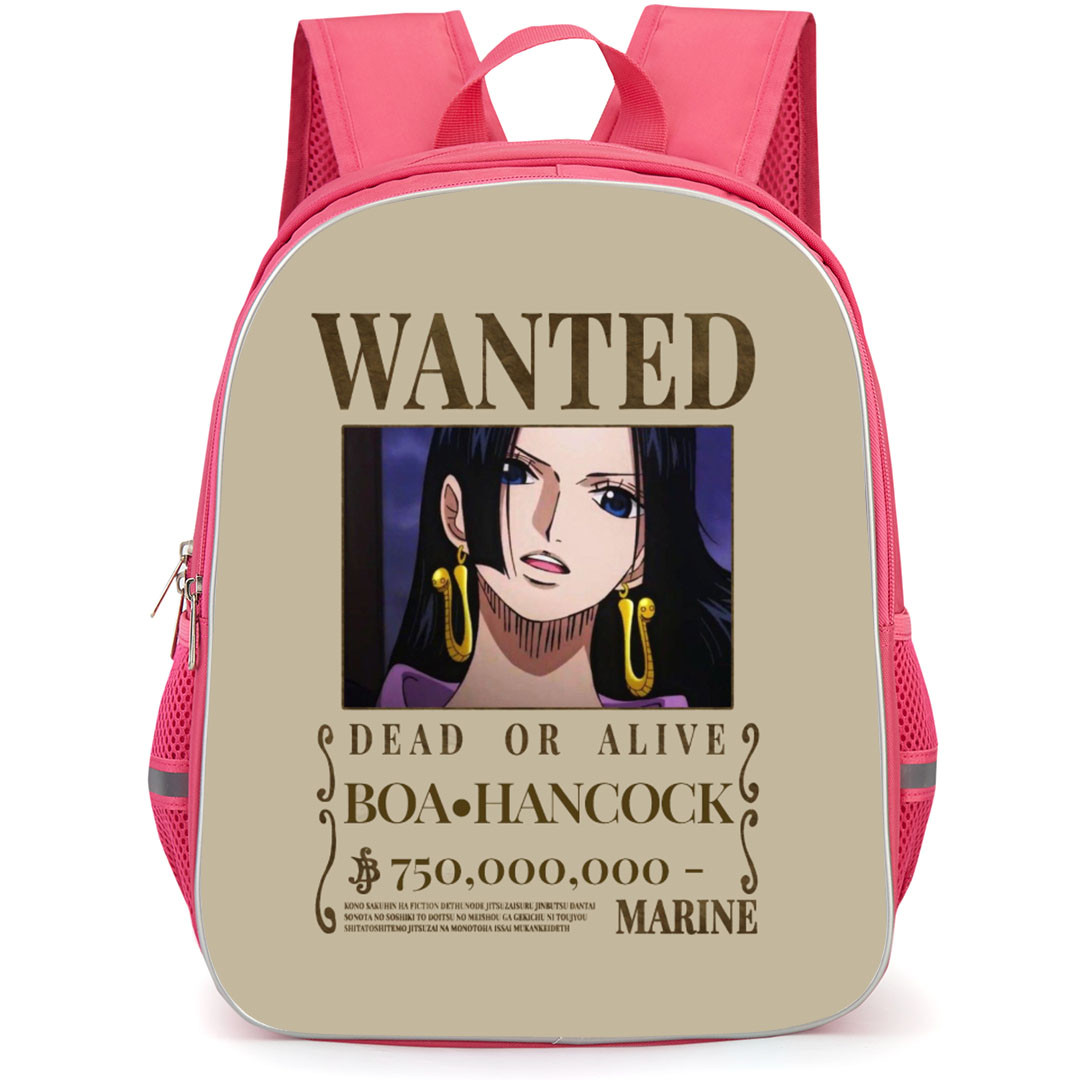 One Piece Boa Hancock Backpack StudentPack - Boa Hancock Wanted Bounty Poster