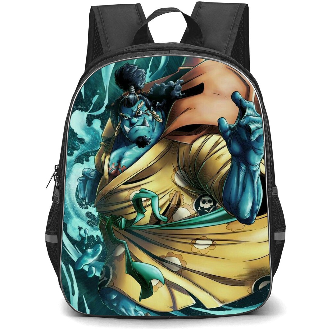 One Piece Jinbei School Backpack StudentPack - Jinbei Fighting Pose Illustration