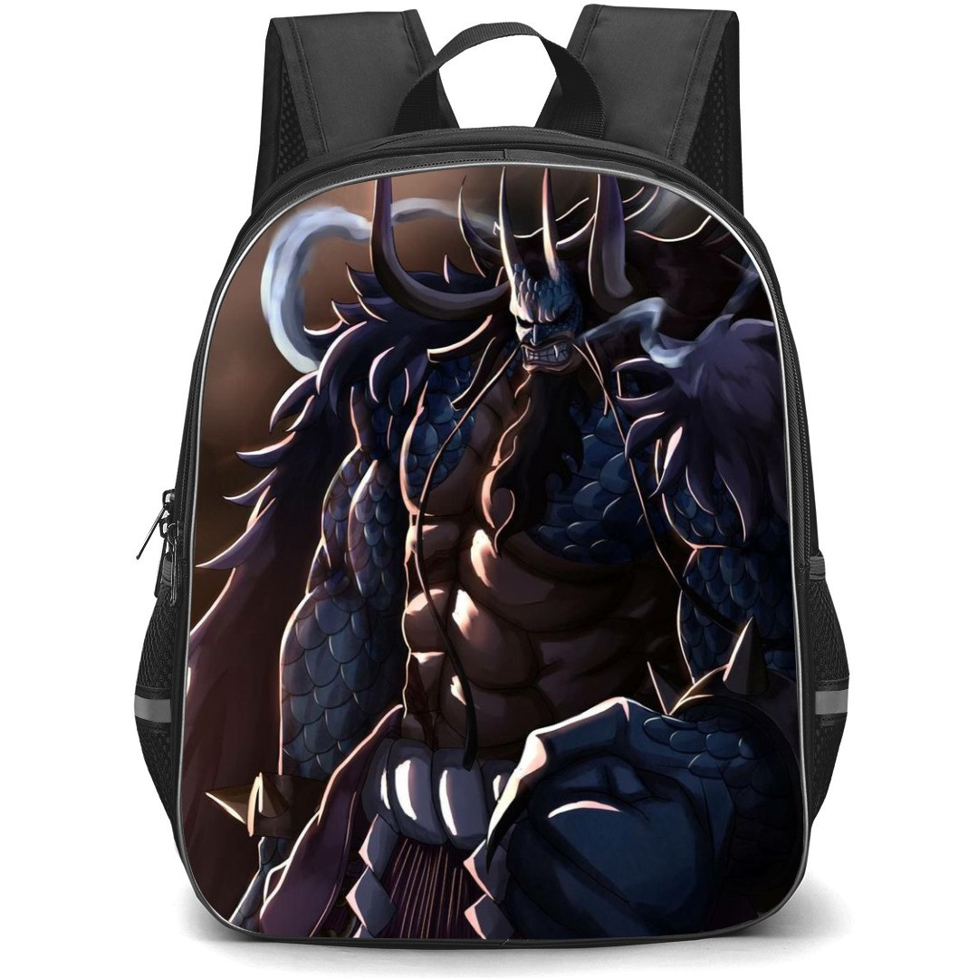 One Piece Kaido School Backpack StudentPack - Kaido Fighting Pose Illustration