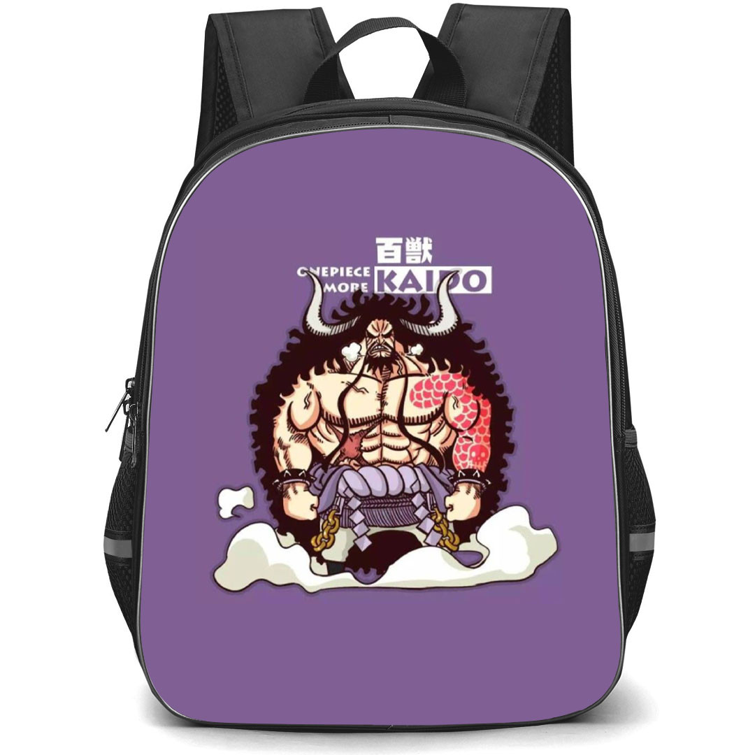 One Piece Kaido Backpack StudentPack - Kaido Standing Portrait Purple Background