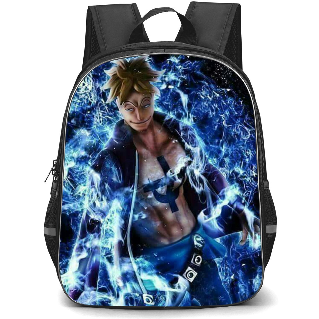One Piece Marco School Backpack StudentPack - Marco Portrait Black Background