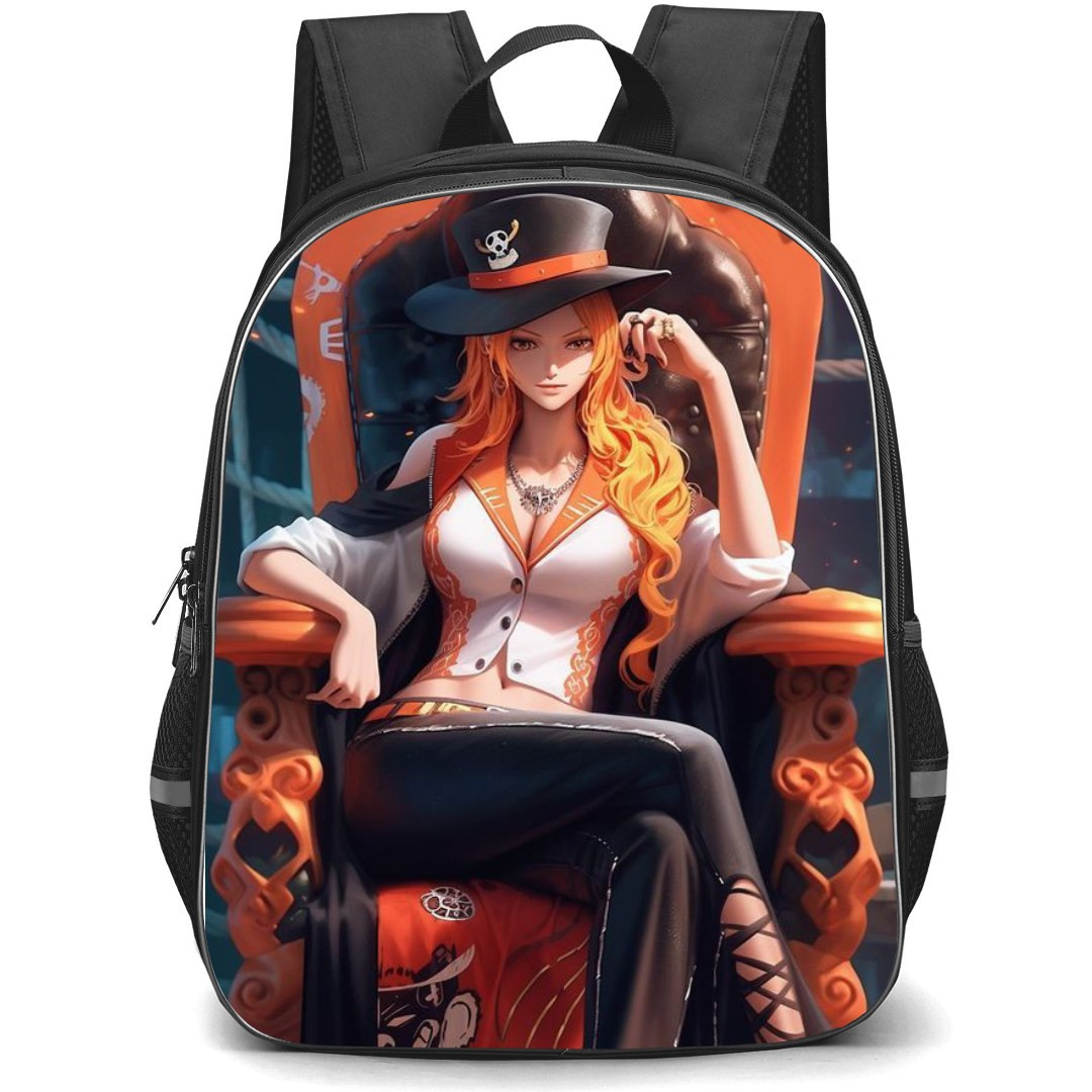 One Piece Nami School Backpack StudentPack - Nami Sitting Illustration