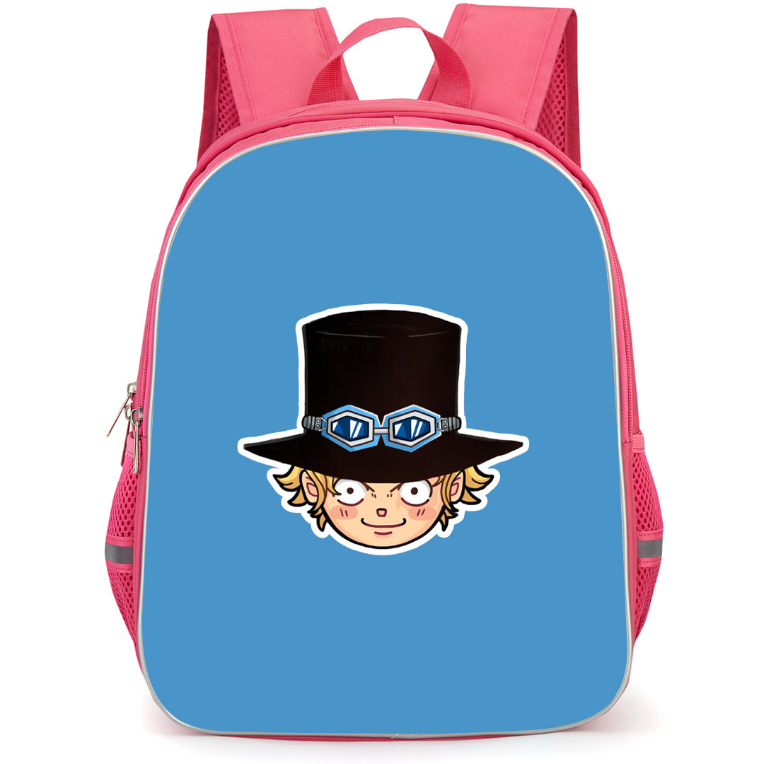 One Piece Sabo Backpack StudentPack - Sabo Chibi Head Sticker