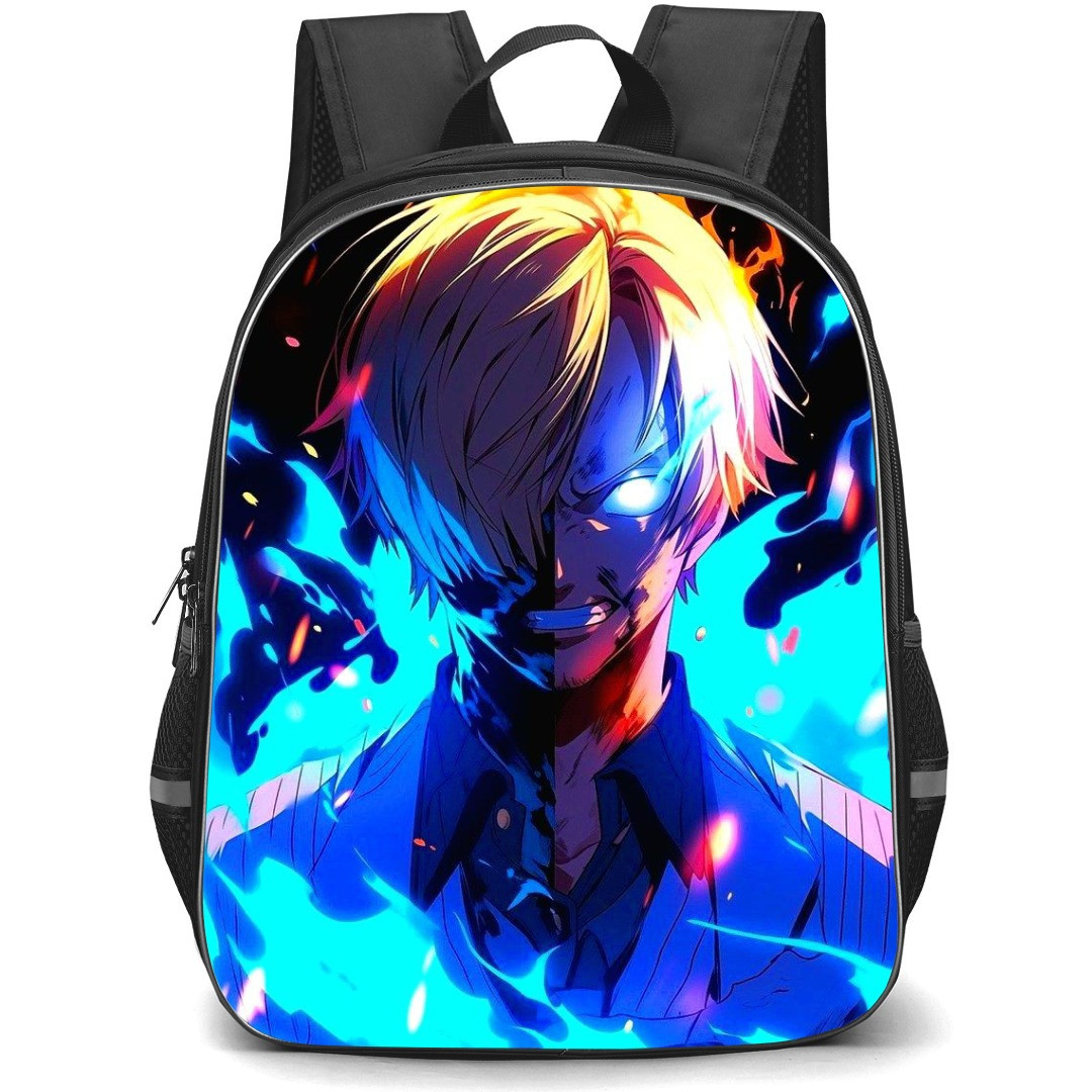 One Piece Sanji School Backpack StudentPack - Sanji Furious Flame In Eyes