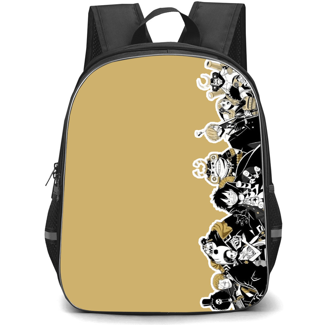 One Piece Straw Hat Backpack StudentPack - Straw Hat Pirates Characters Wearing Japanese Traditional