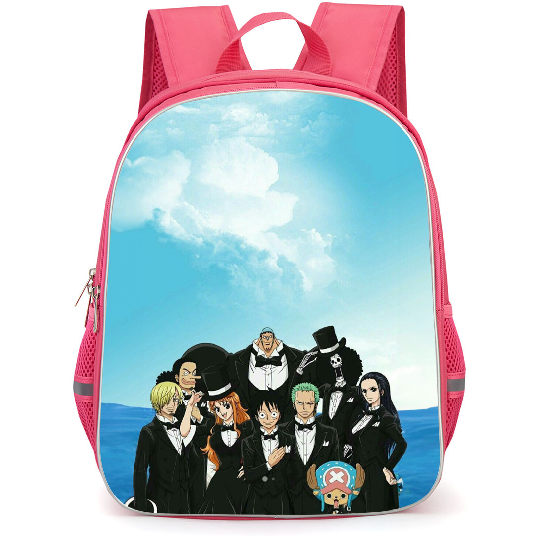 One Piece Straw Hat Backpack StudentPack - Characters Wearing Suits