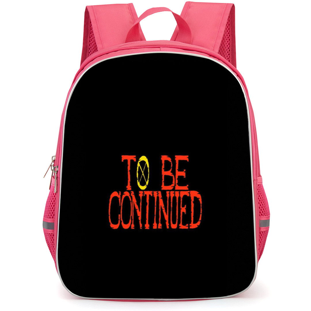 One Piece Backpack StudentPack - One Piece To Be Continued On Black Background
