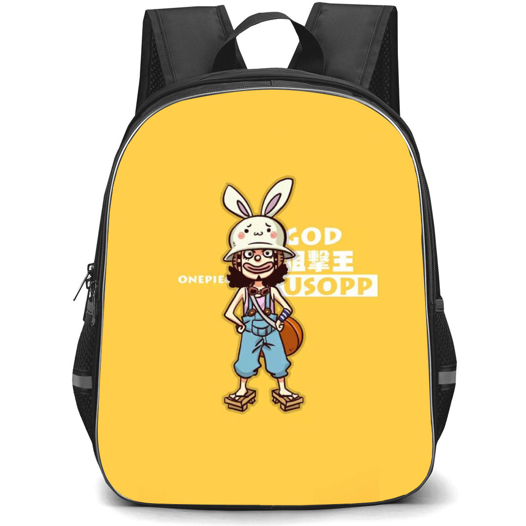 One Piece Usopp Backpack StudentPack - Usopp Portrait Yellow Background
