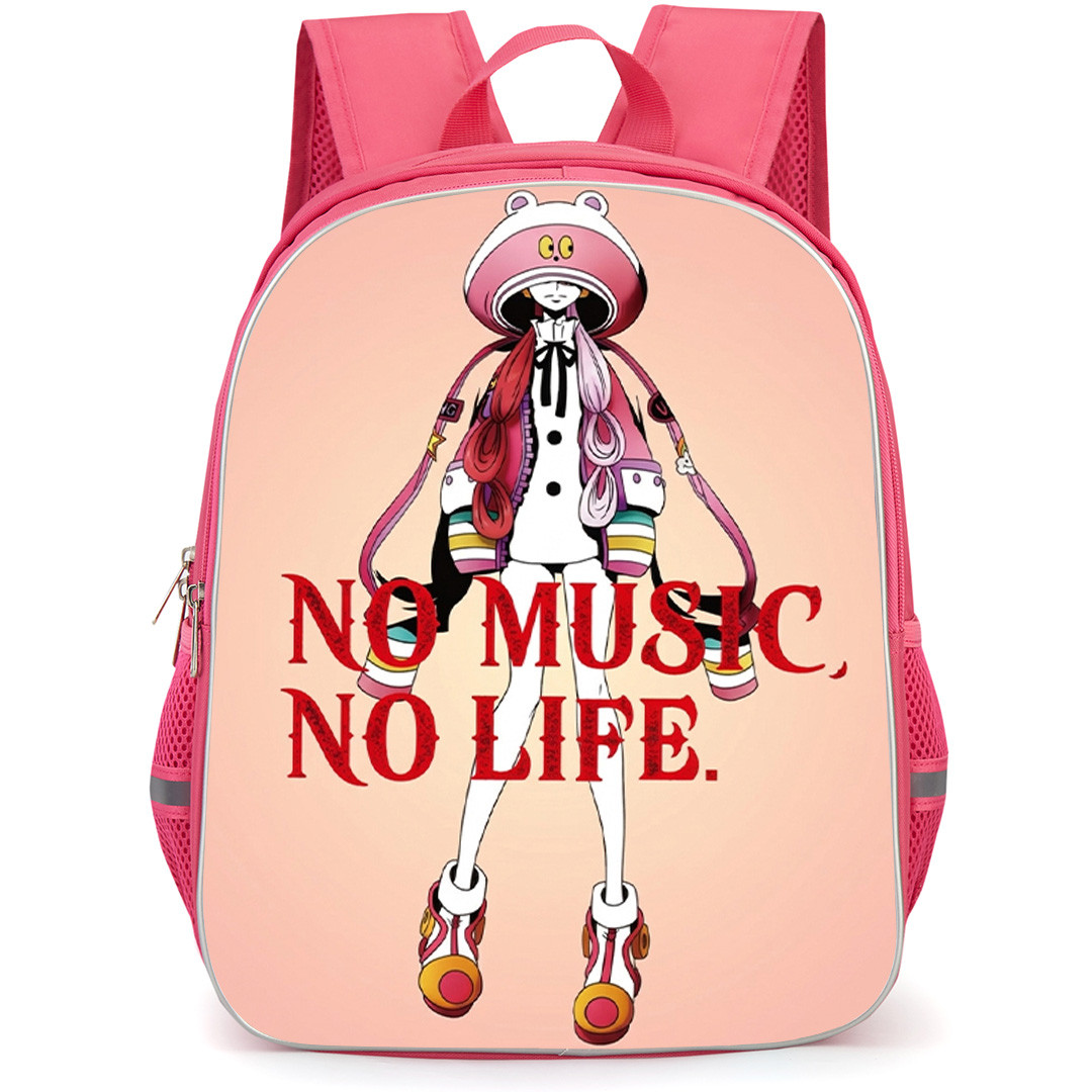 One Piece Uta Backpack School Bag StudentPack - One Piece Uta No Music No Life Poster