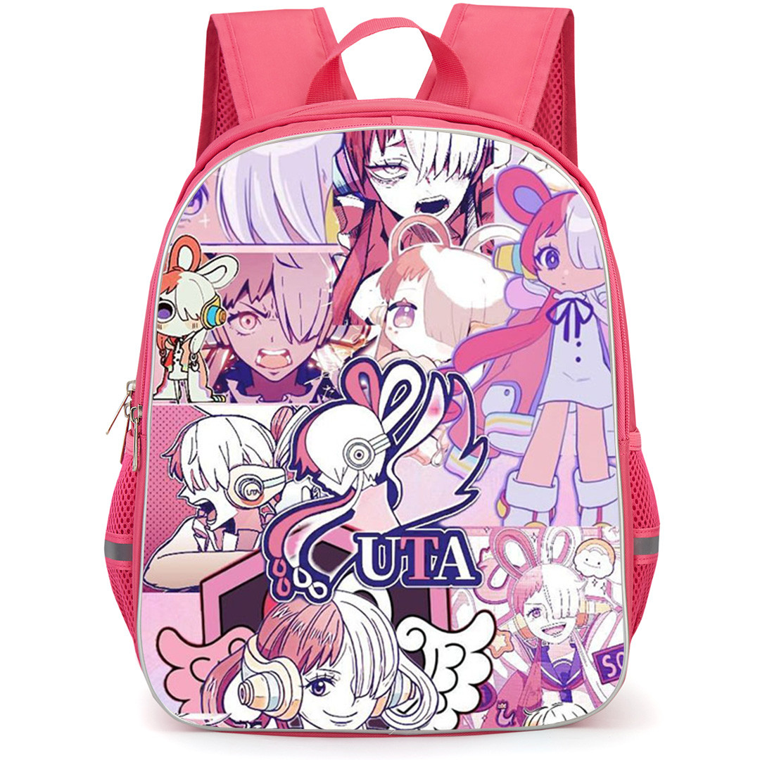 One Piece Uta Backpack School Bag StudentPack - One Piece Uta As A Singer Collage Poster