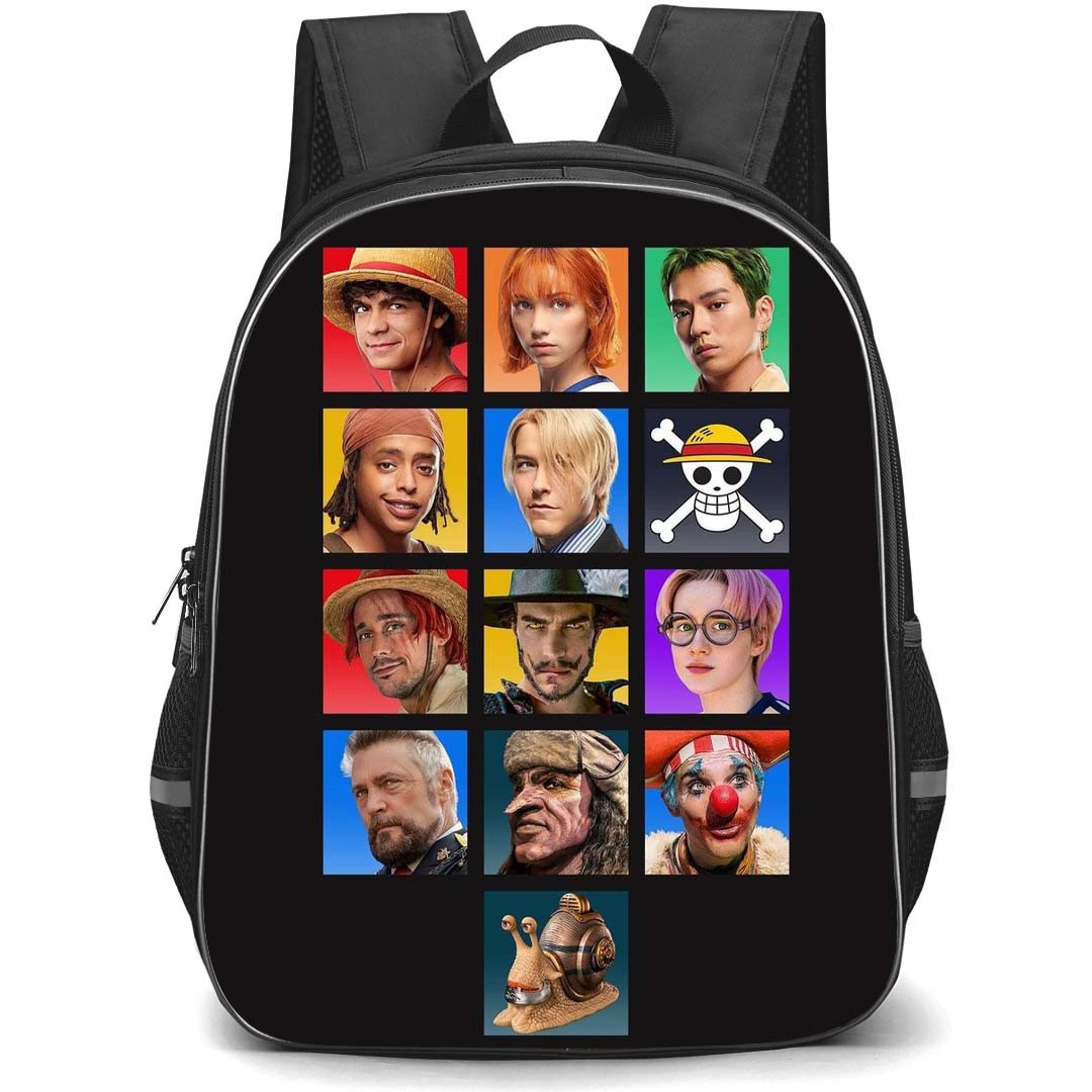 One Piece Netflix Backpack StudentPack - One Piece Netflix Characters Icon