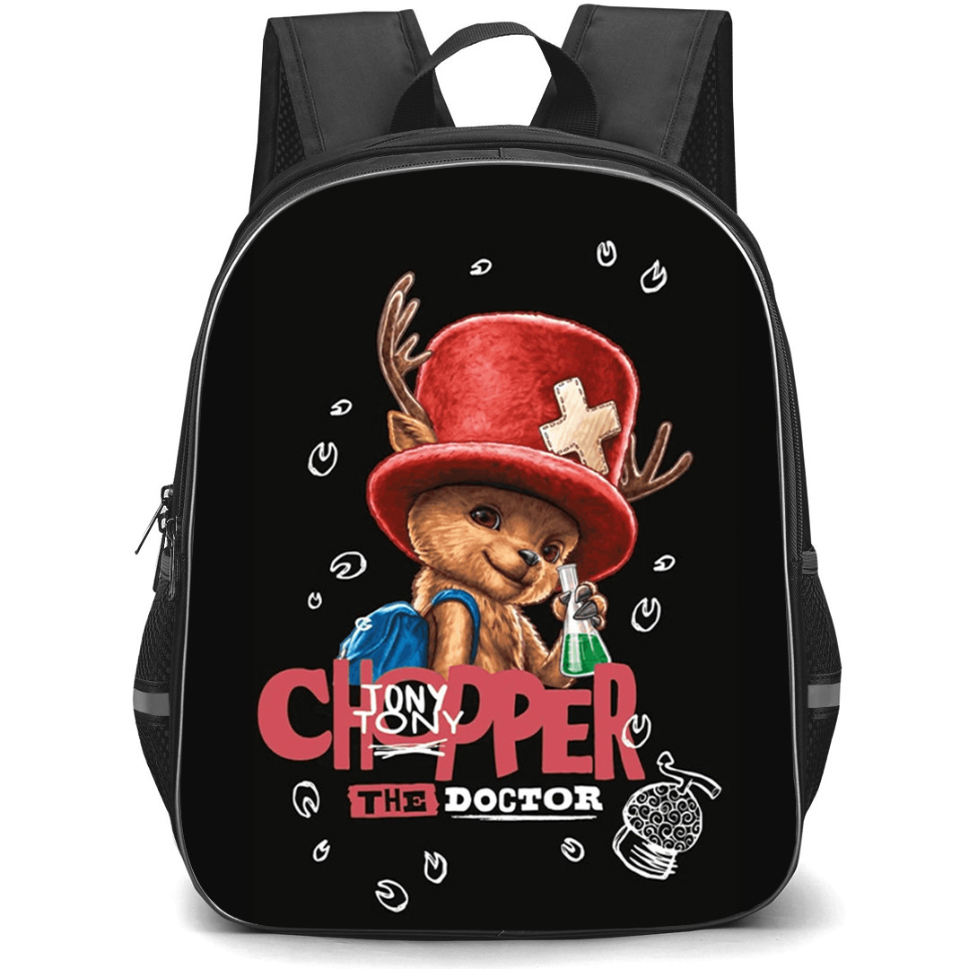 One Piece Netflix Tony Tony Chopper Backpack School Bag StudentPack - Tony Tony Chopper Cute Sticker Art Poster
