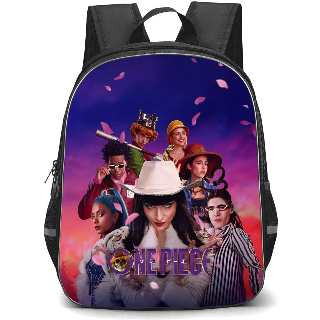 One Piece Netflix Backpack School Bag StudentPack - One Piece Netflix Grand Line Villains Poster