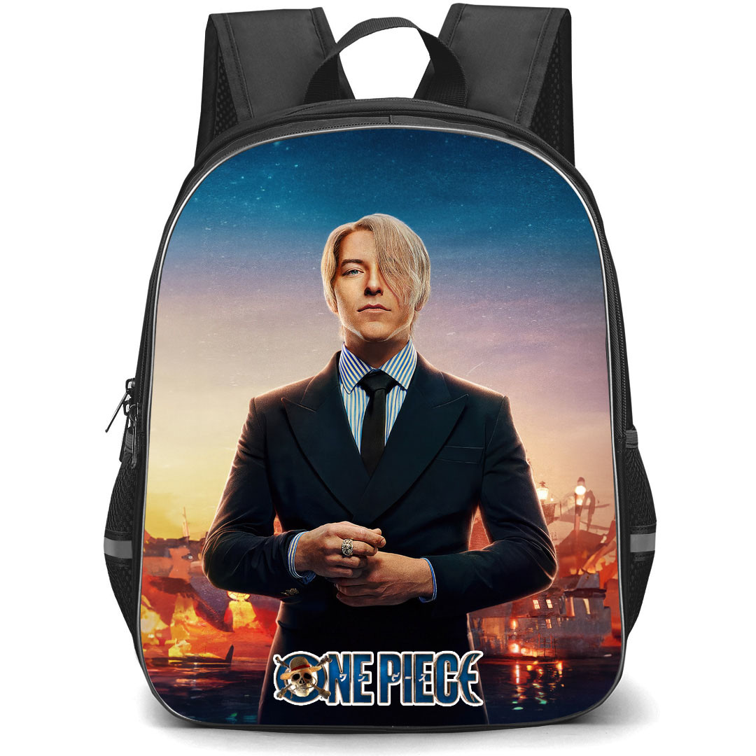 One Piece Netflix Vinsmoke Sanji Backpack StudentPack - Vinsmoke Sanji Smiling Portrait
