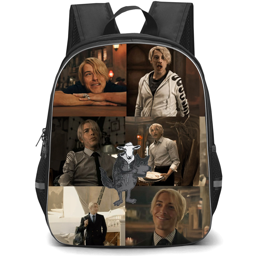 One Piece Netflix Sanji Backpack School Bag StudentPack - Sanji Soft Aesthetic Scene Collage Poster