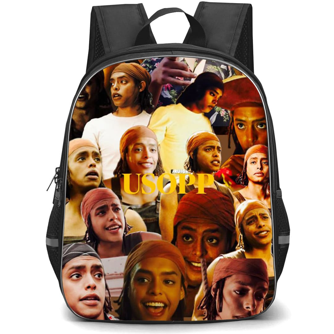 One Piece Netflix Usopp Backpack School Bag StudentPack - Usopp Collage Poster