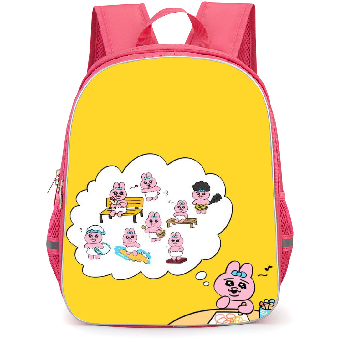 Opanchu Usagi Backpack StudentPack - Opanchu Usagi A Collection Of Best Idea Drawing On Yellow Background